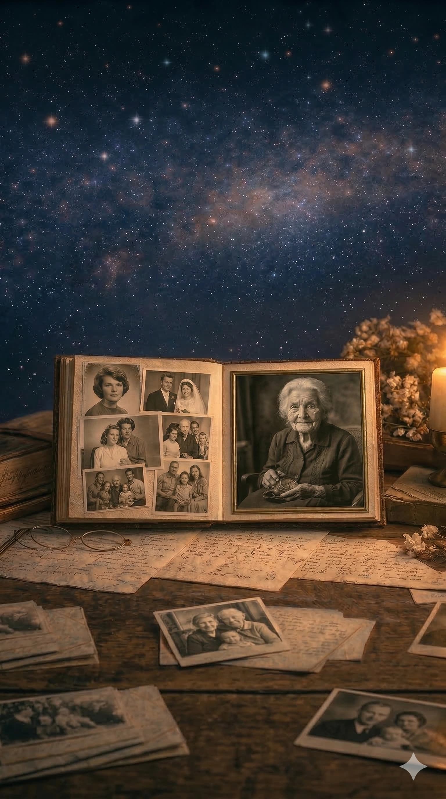 Cyfrowa przestrzeń pamięci — znicze i kwiaty na grobie bliskiej osoby